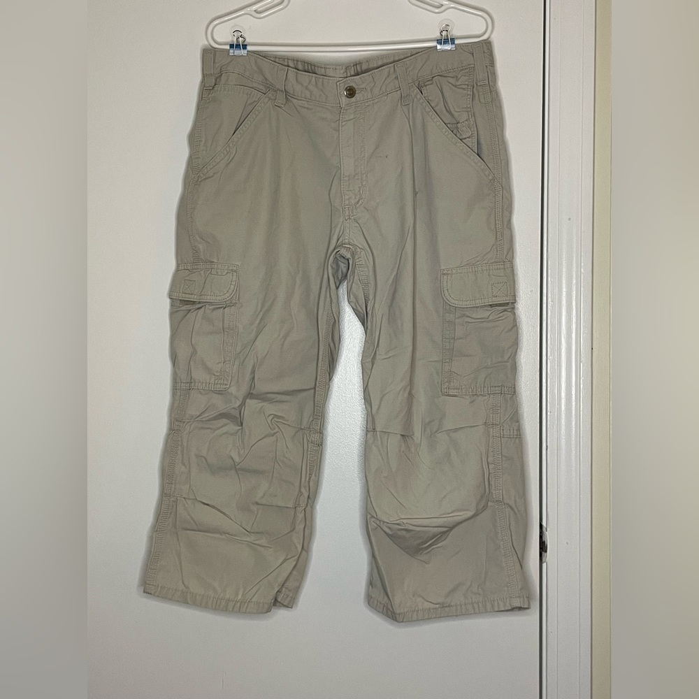 Carhartt Women’s Relaxed Fit Cropped Cargo Pants - Light Tan